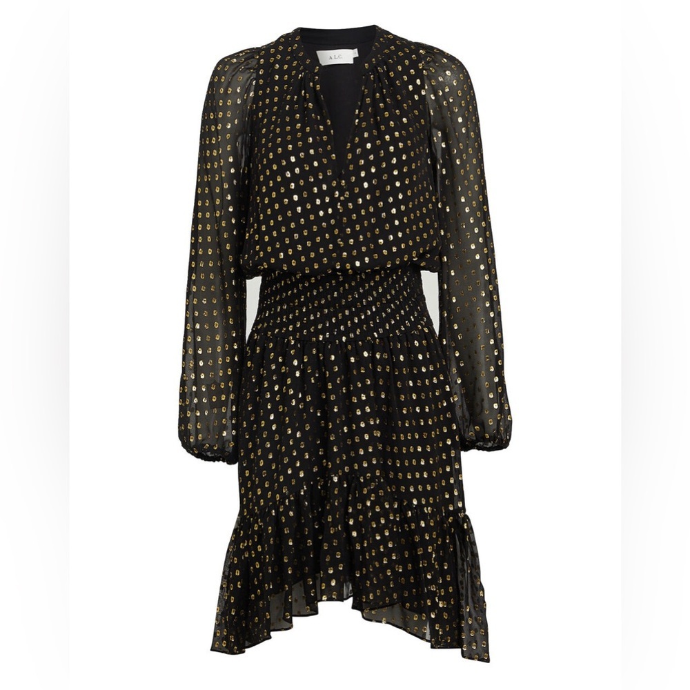 A.L.C.
Sidney Metallic Fil Coupé Mini Dress Size 2